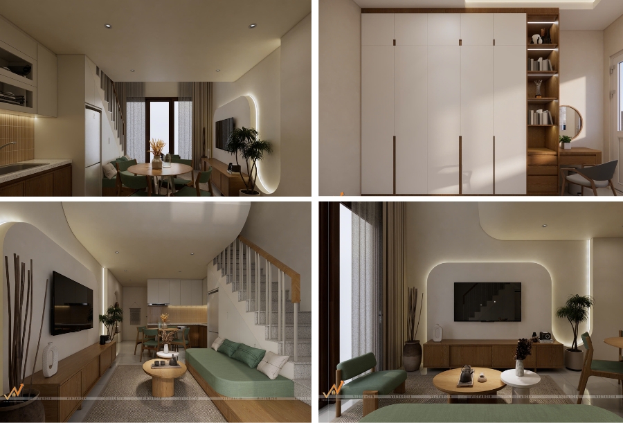 Một số hình ảnh cải tạo nhà 30m2 của anh Vinh