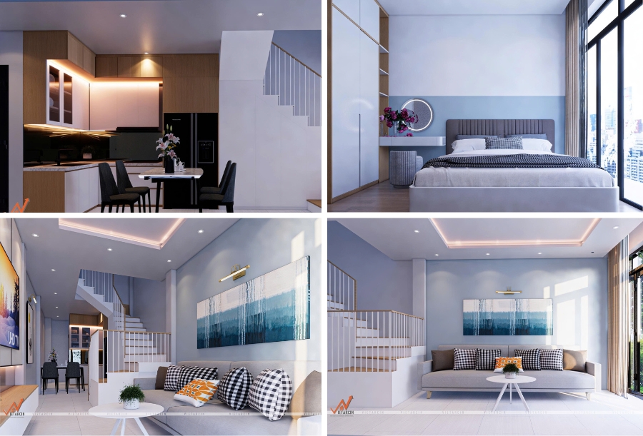 Một số hình ảnh sau khi cải tạo nhà phố chị Hằng