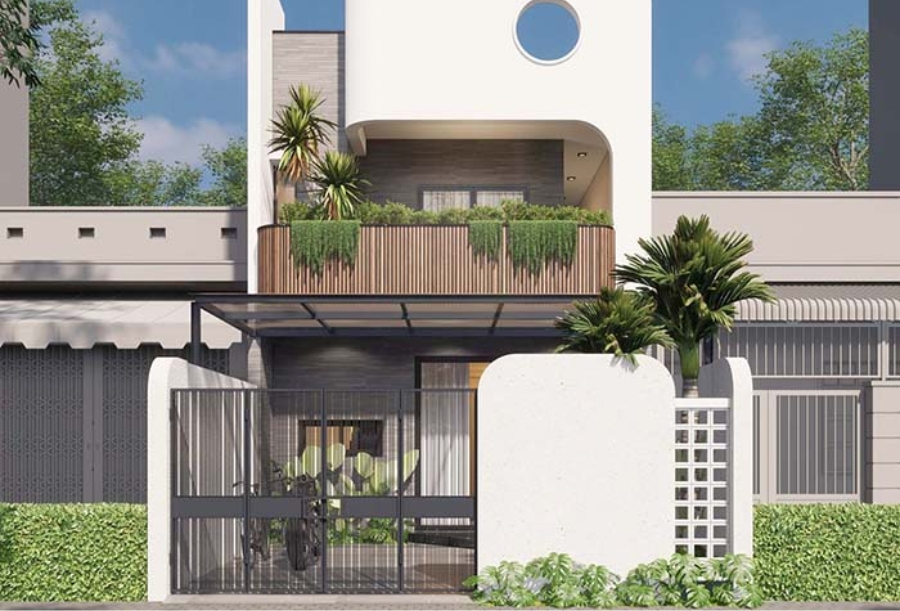 Thiết kế ban công kết hợp cây xanh giúp không gian thông thoáng hơn