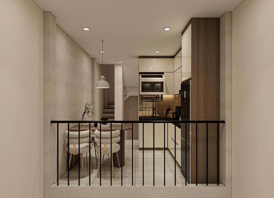 Chiều cao gác lửng hợp lý mang lại sự thoải mái