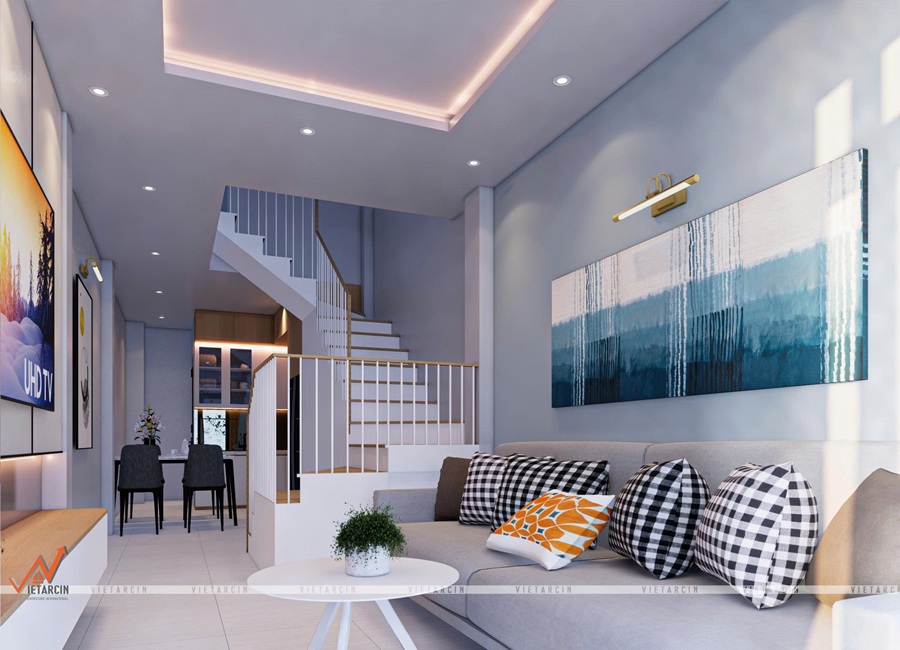 Không gian liền mạch tạo cảm giác rộng rãi, thoáng đãng