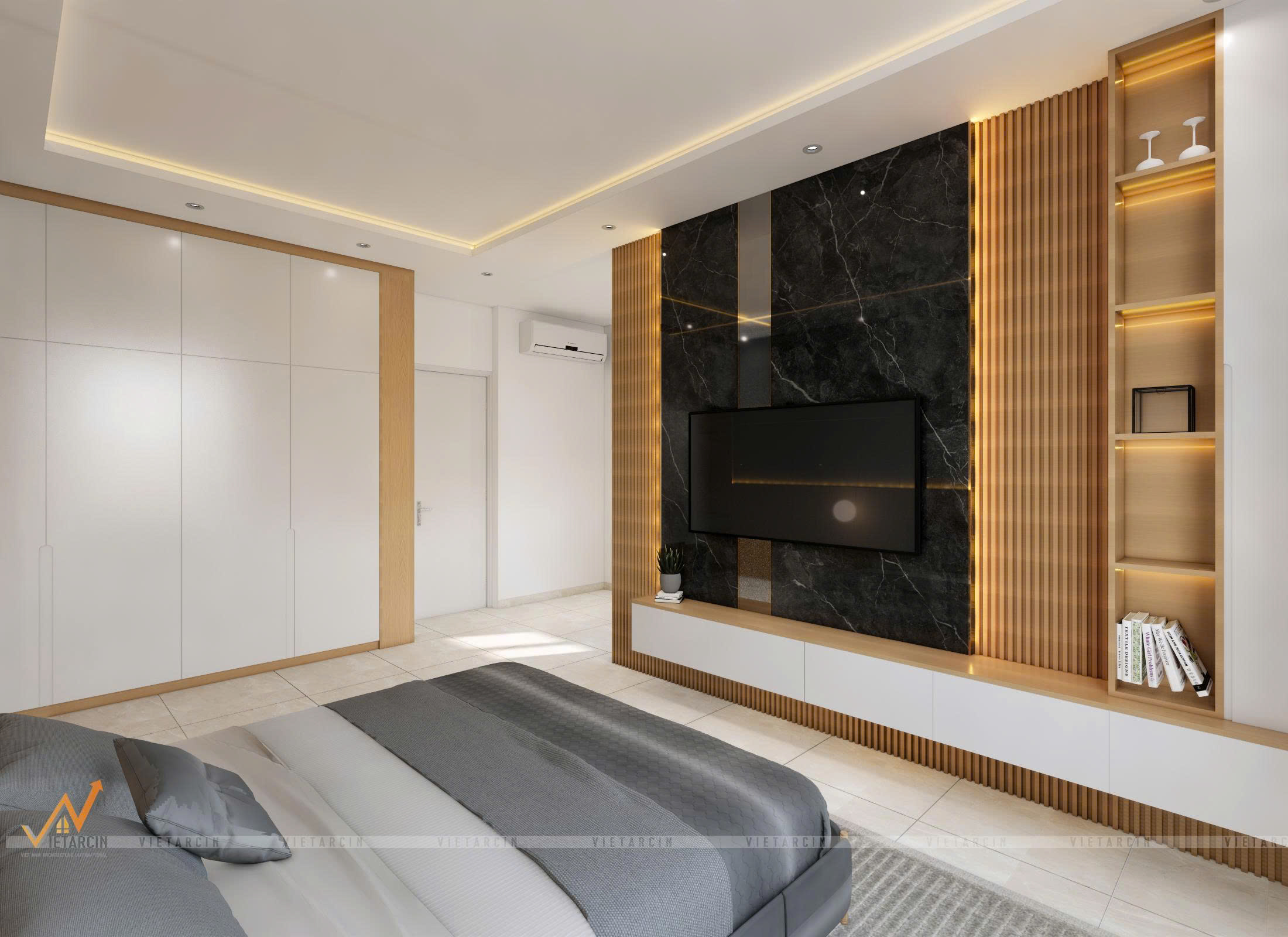 Thiết kế nội thất nhà phố anh Thành Quận 6 - 11