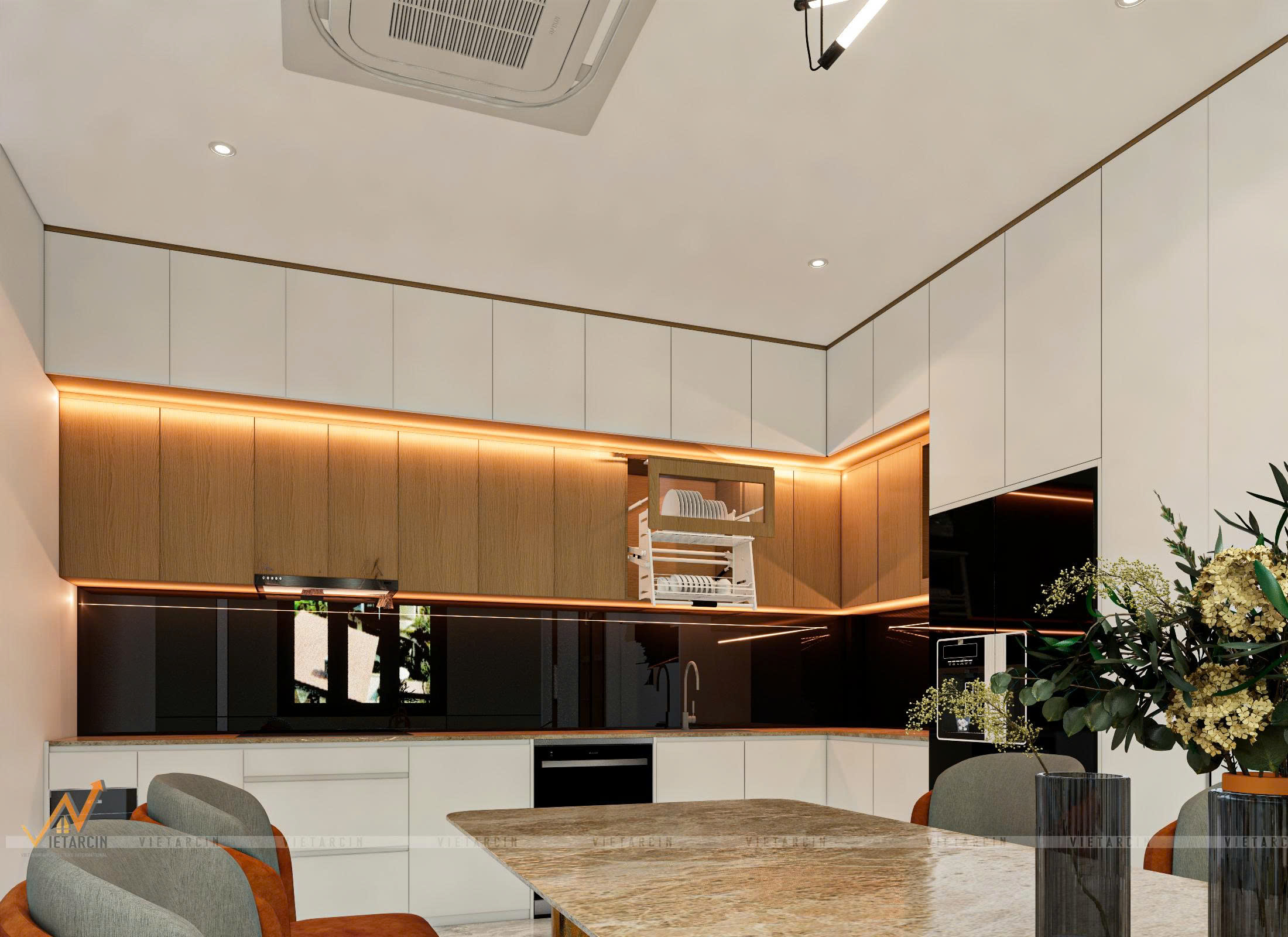 Thiết kế nội thất nhà phố anh Thành Quận 6 - 12