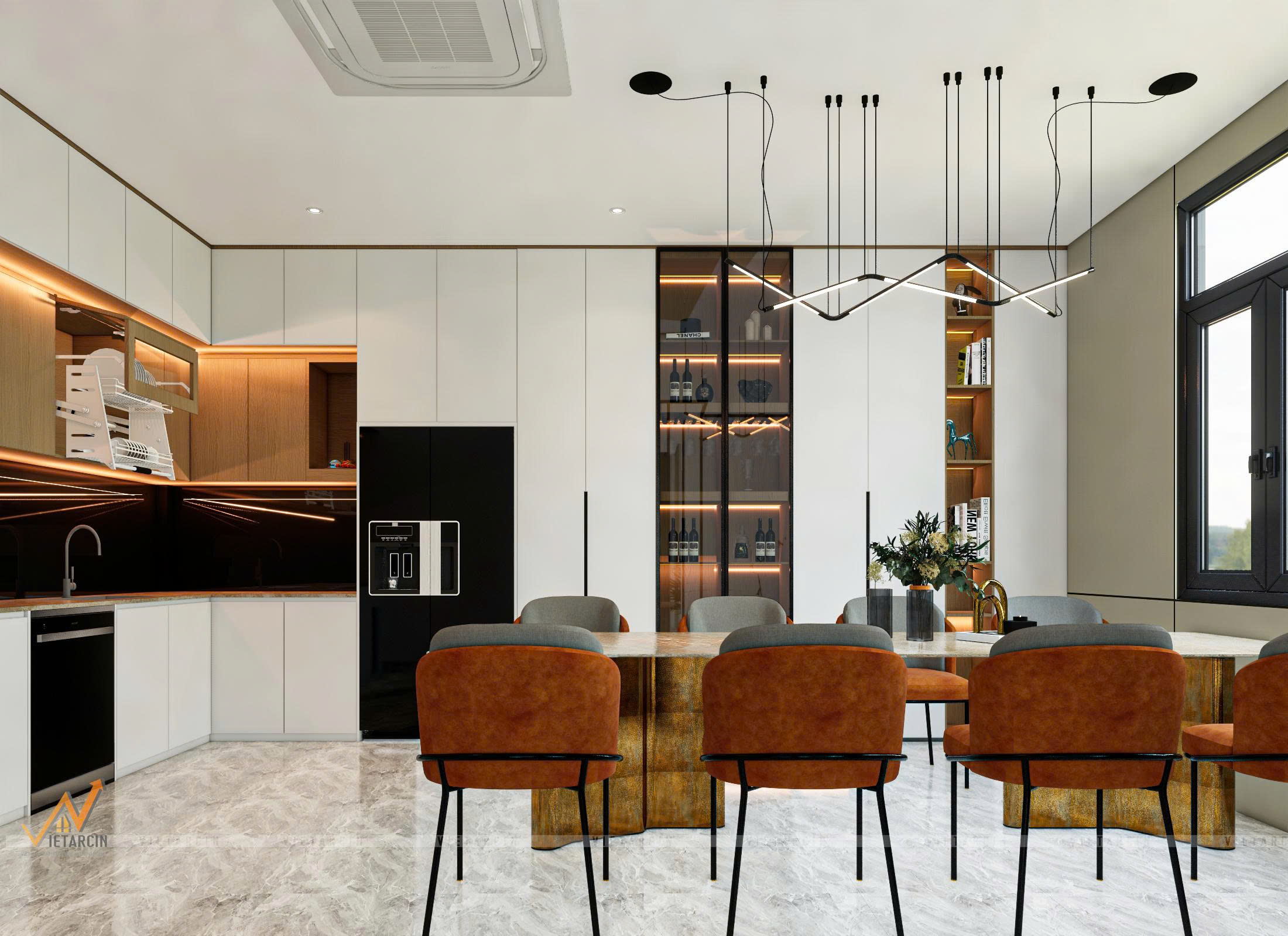 Thiết kế nội thất nhà phố anh Thành Quận 6 - 15