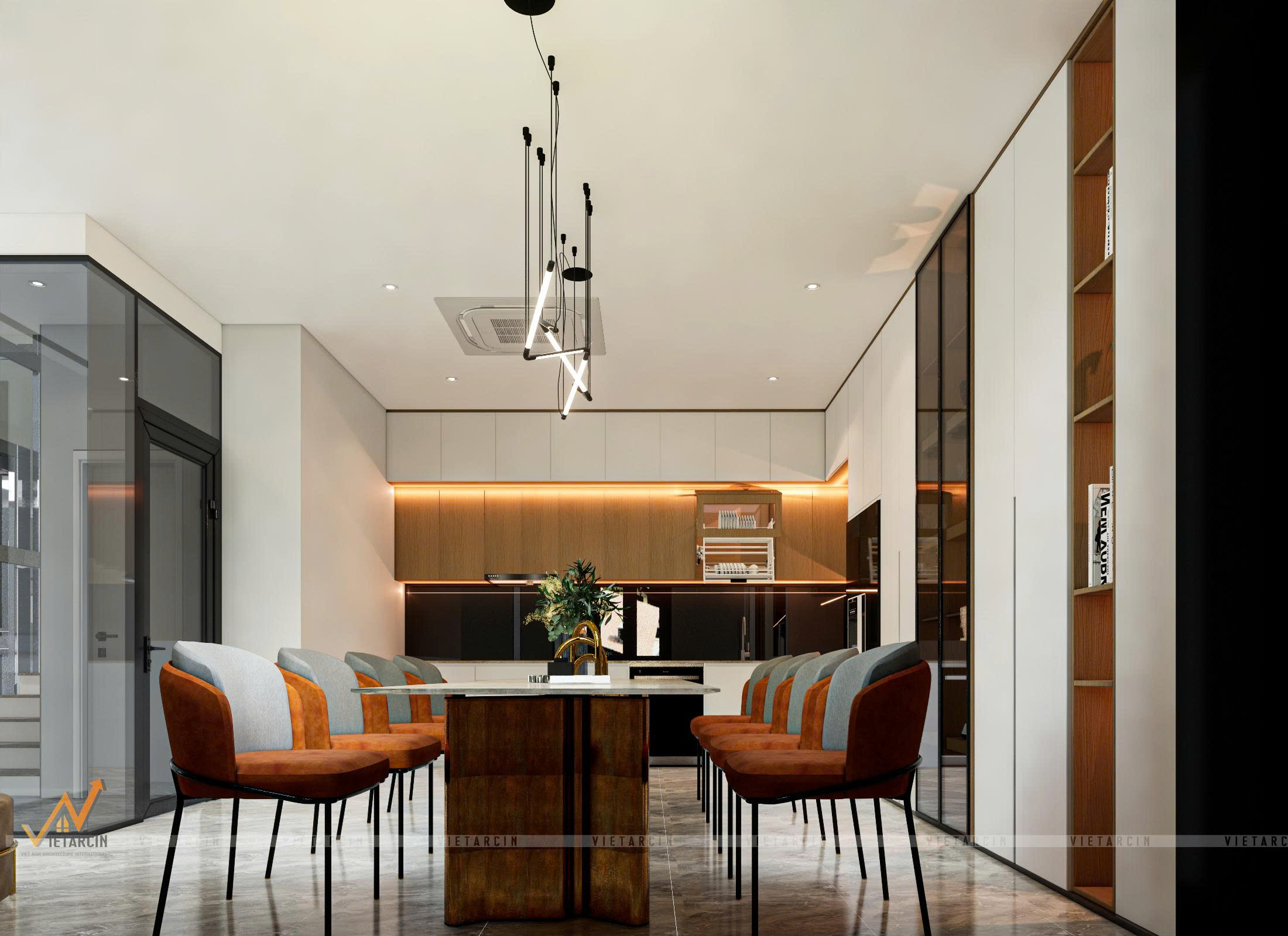 Thiết kế nội thất nhà phố anh Thành Quận 6 - 17