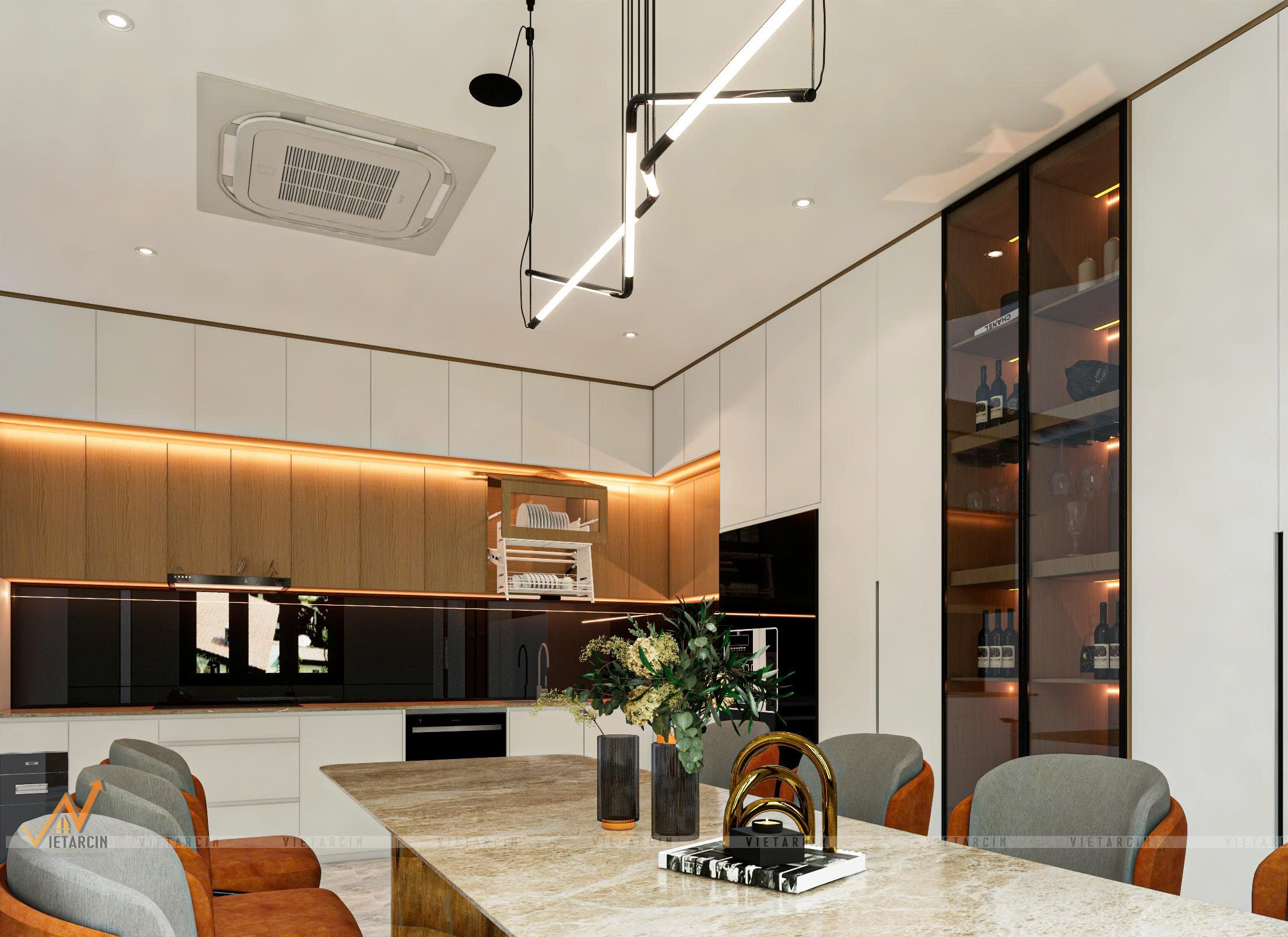 Thiết kế nội thất nhà phố anh Thành Quận 6 - 18