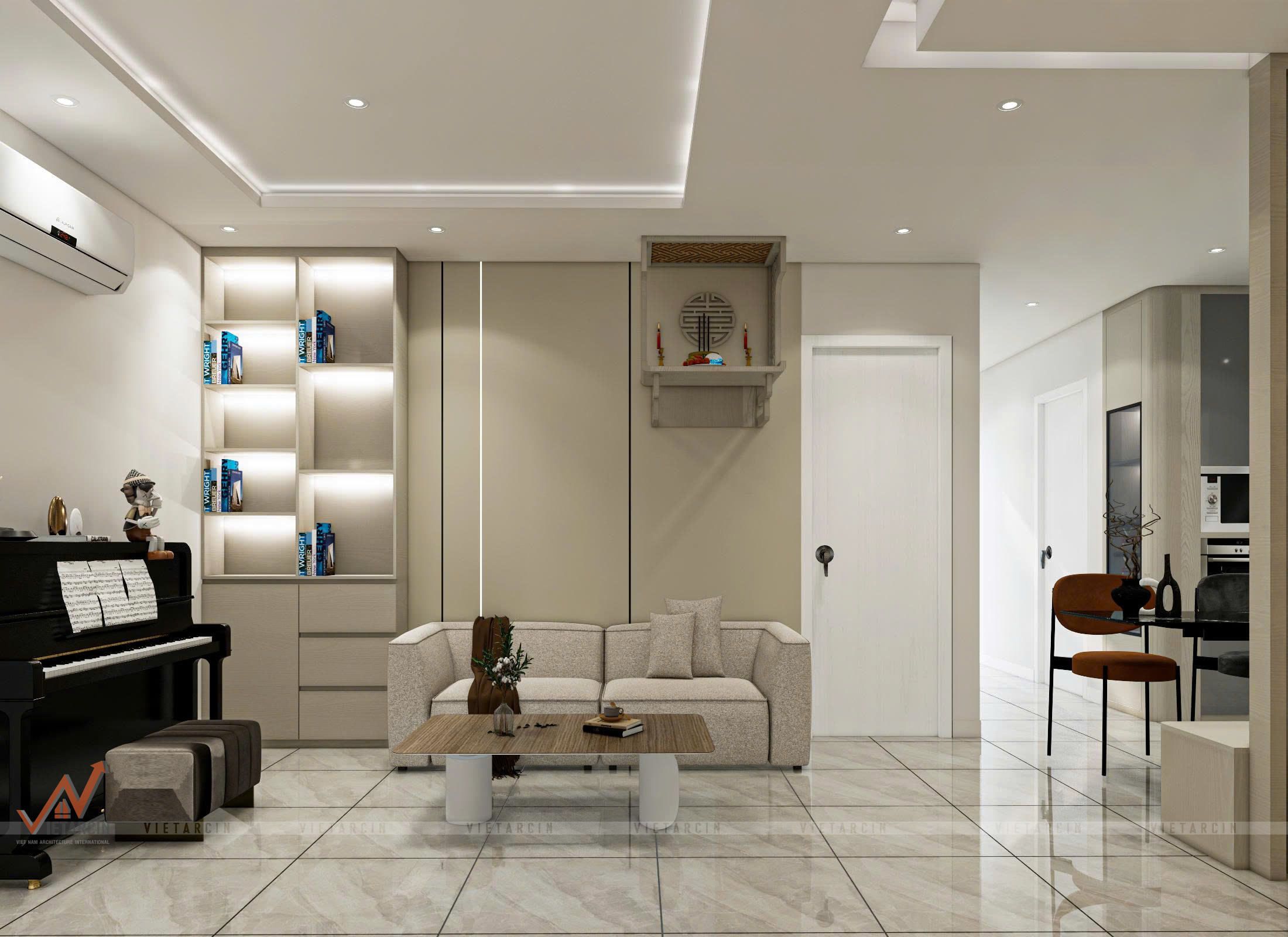 Cải tạo căn hộ chung cư 2 phòng ngủ - anh Khoa - Bình Thạnh - 13