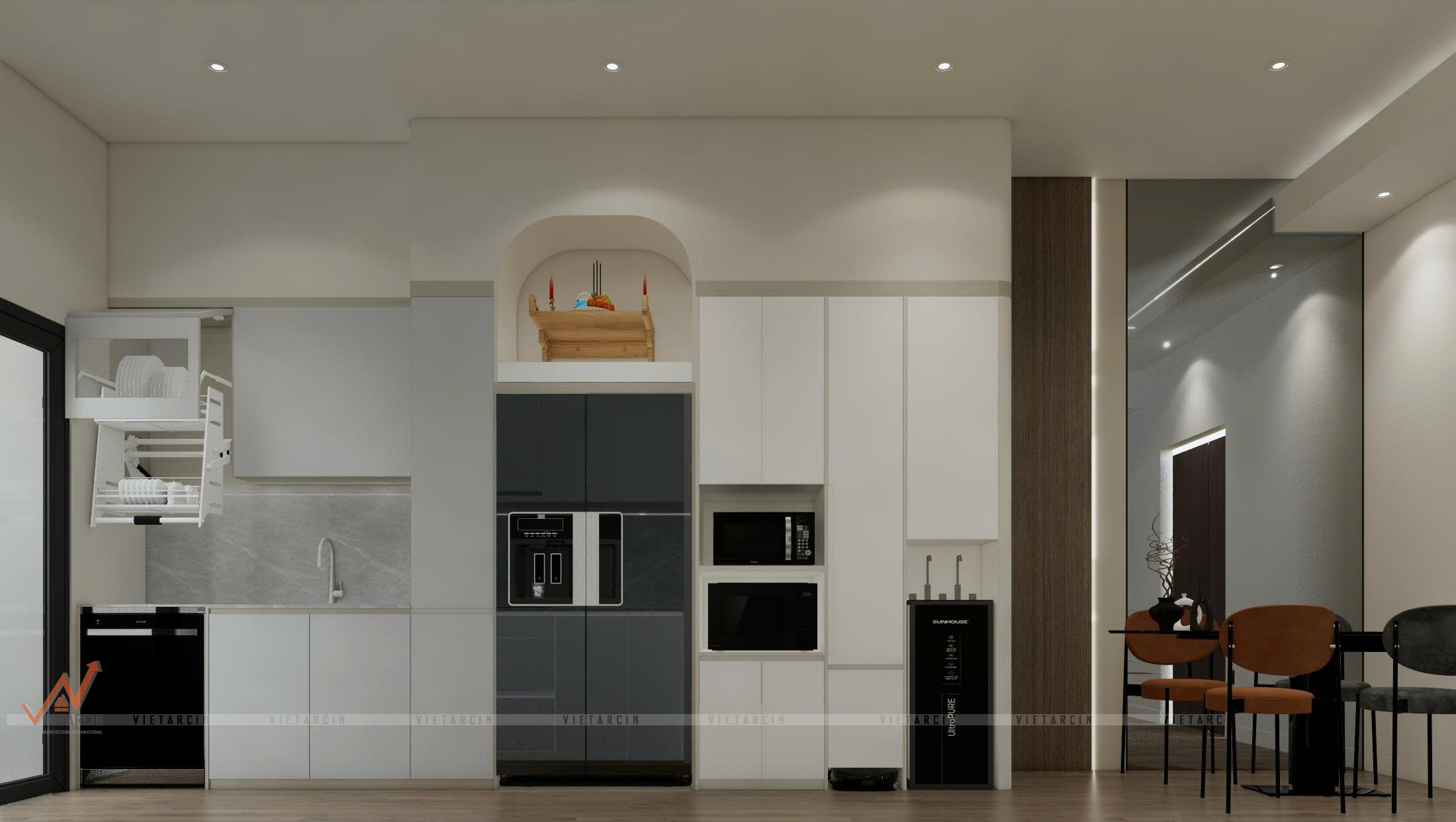 Dự án cải tạo căn hộ chung cư 85m2 - Quốc Anh - Quận 7-12