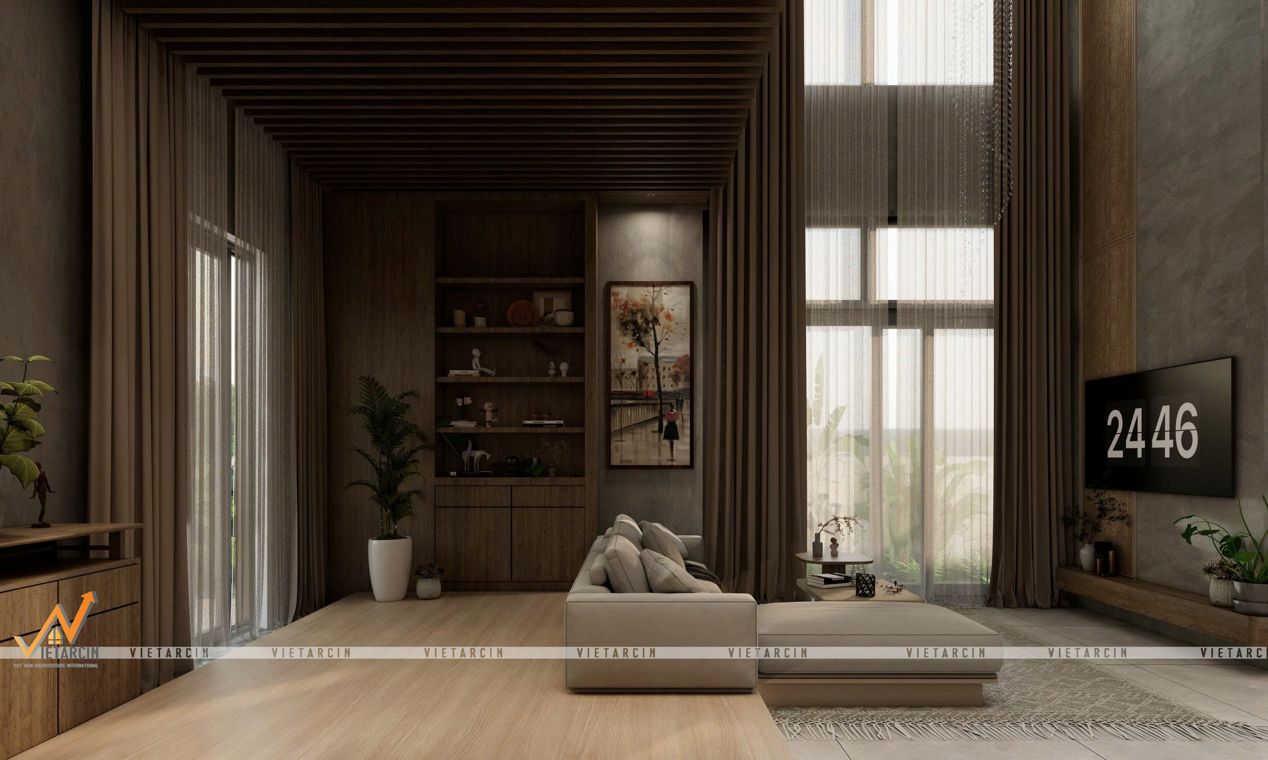 Dự án thiết kế nội thất Villa anh Khang - Bình Dương - 1