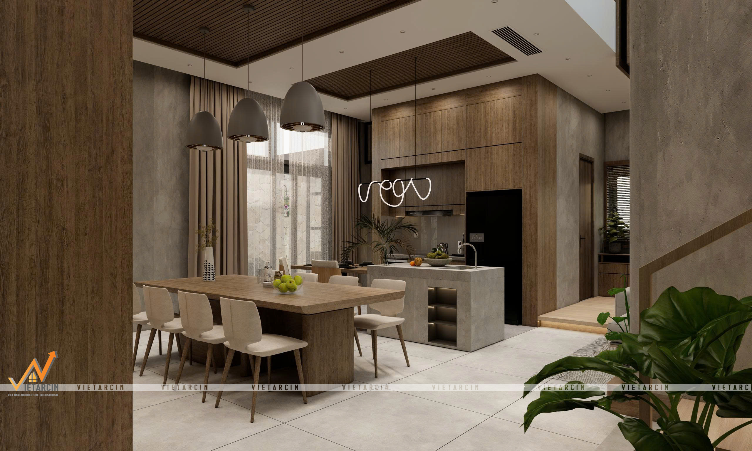 Dự án thiết kế nội thất Villa anh Khang - Bình Dương - 11