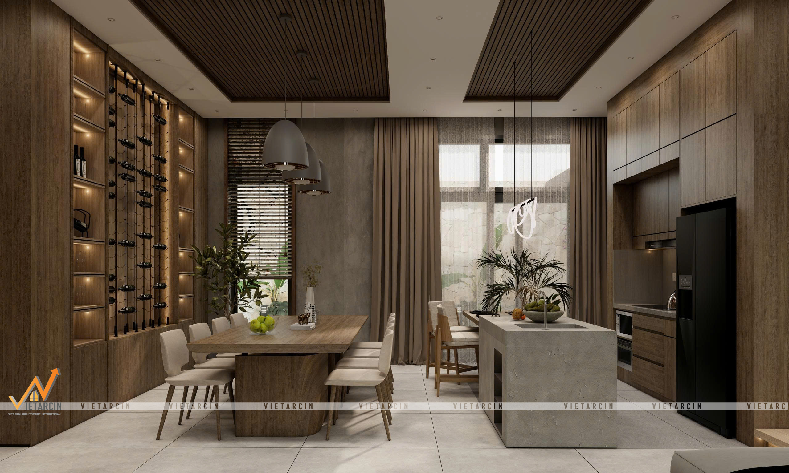 Dự án thiết kế nội thất Villa anh Khang - Bình Dương - 12