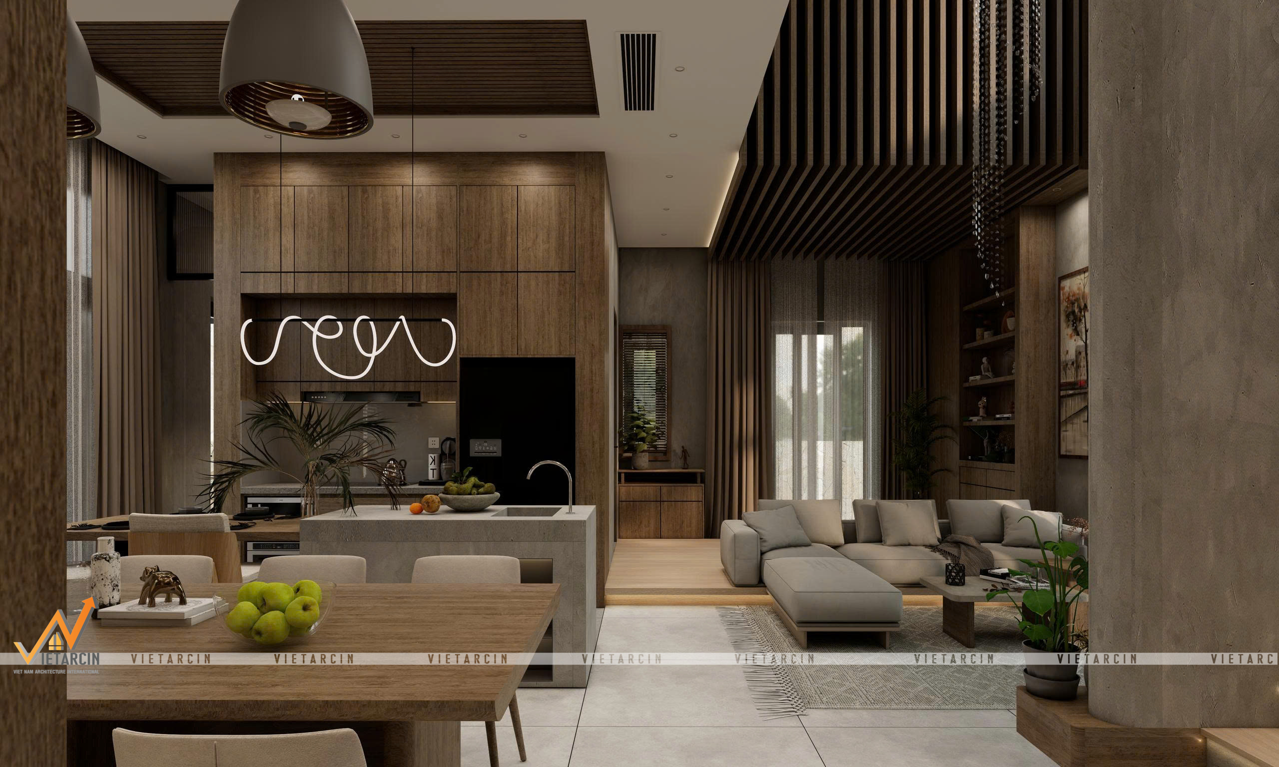 Dự án thiết kế nội thất Villa anh Khang - Bình Dương - 17