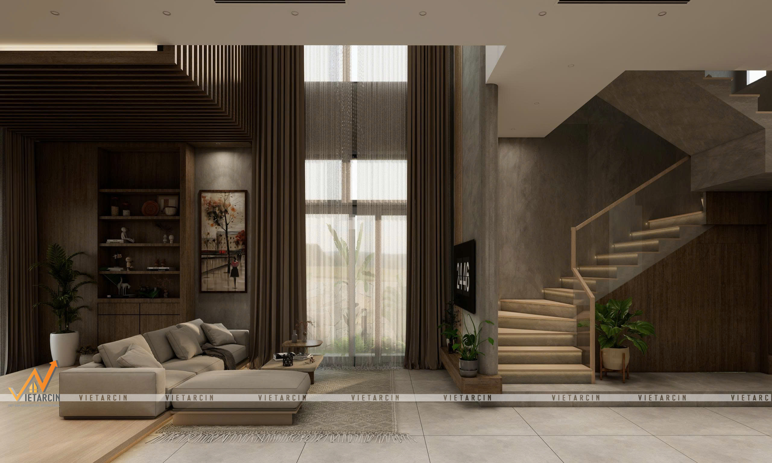 Dự án thiết kế nội thất Villa anh Khang - Bình Dương - 2