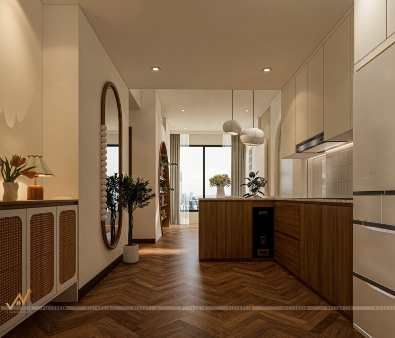 Cải tạo căn hộ 1 PN phong cách Wabi Sabi - Chị Thoa - Quận 12