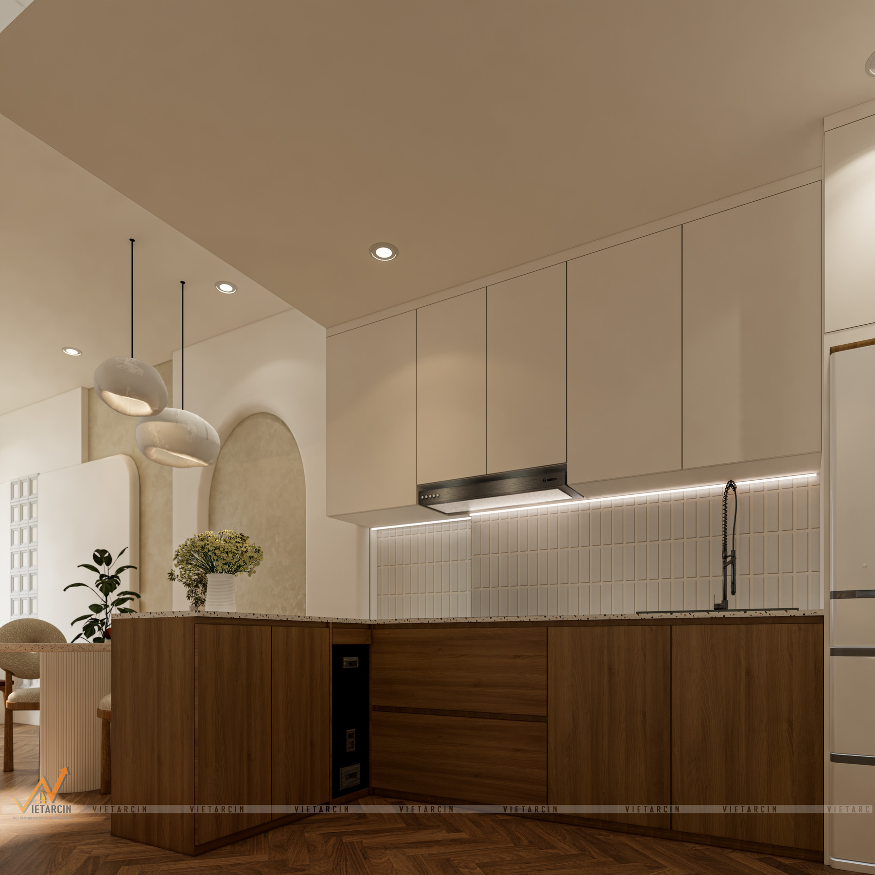 Cải tạo căn hộ 1 PN phong cách Wabi Sabi - Chị Thoa - Quận 12 - 15