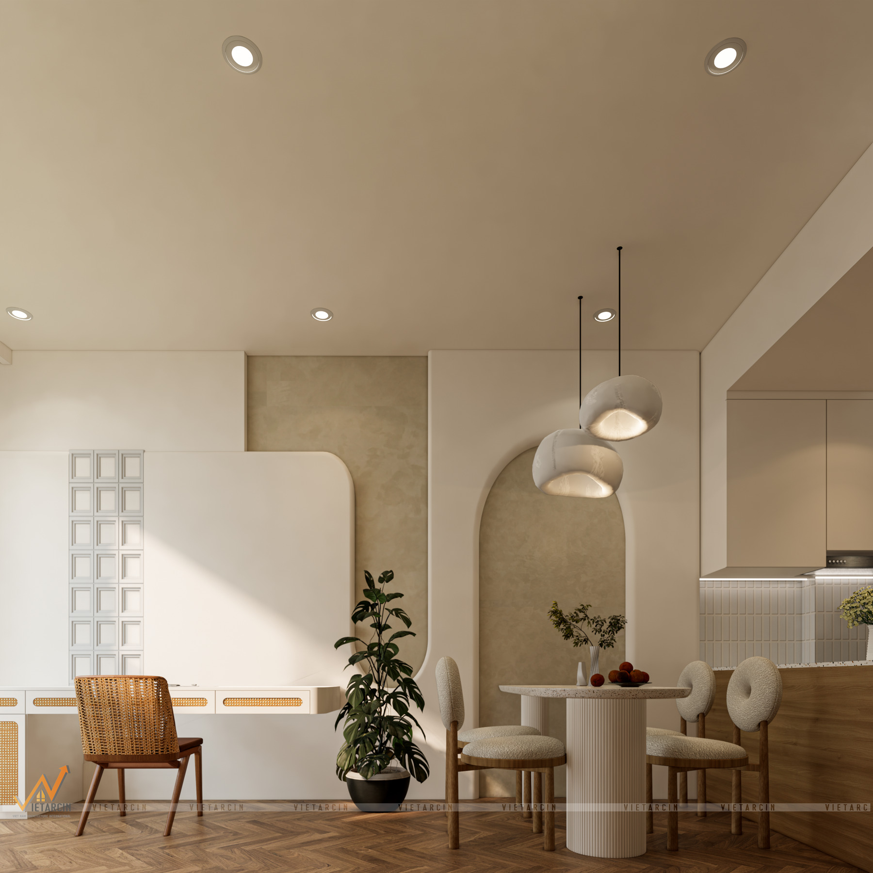 Cải tạo căn hộ 1 PN phong cách Wabi Sabi - Chị Thoa - Quận 12 - 17