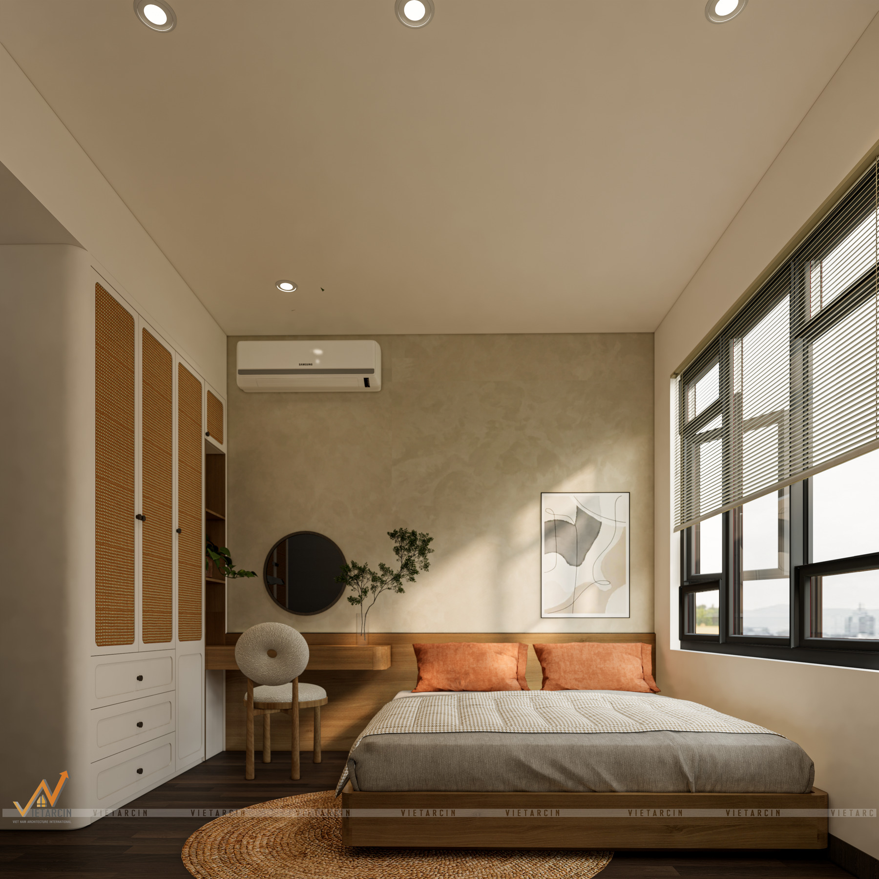 Cải tạo căn hộ 1 PN phong cách Wabi Sabi - Chị Thoa - Quận 12 - 18