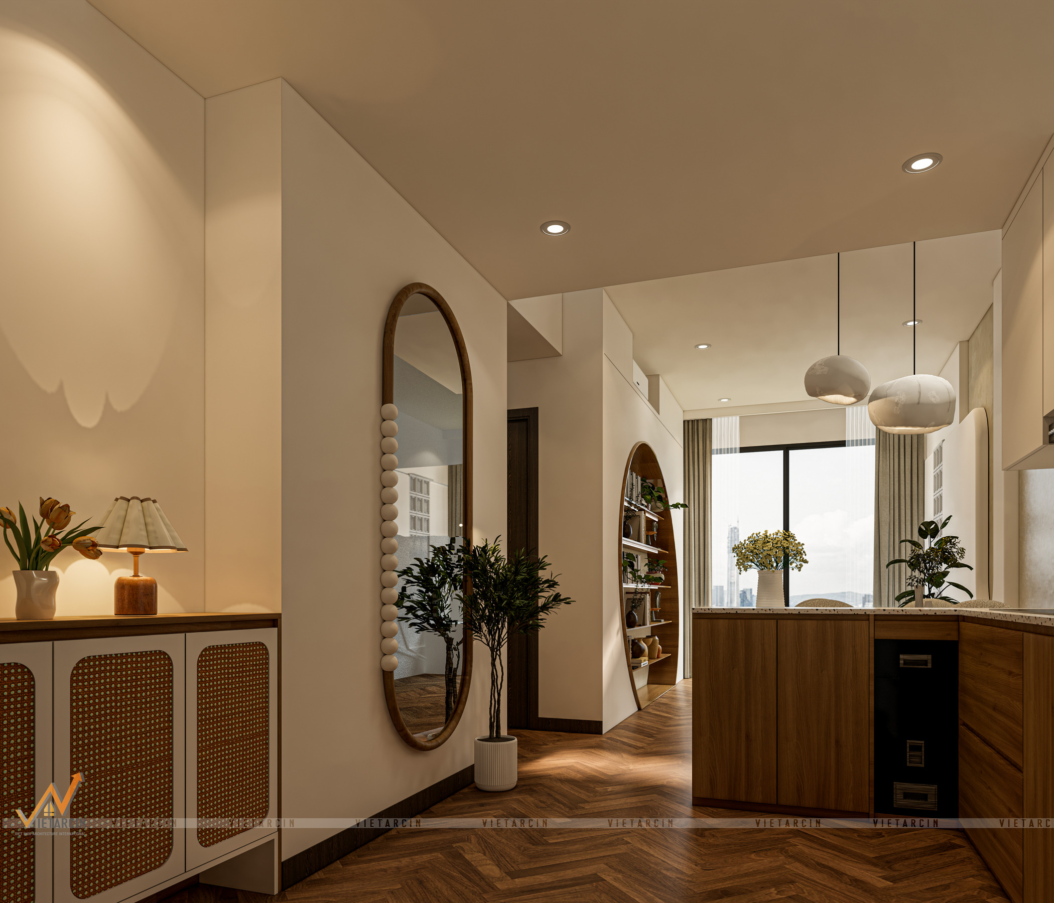 Cải tạo căn hộ 1 PN phong cách Wabi Sabi - Chị Thoa - Quận 12 - 2