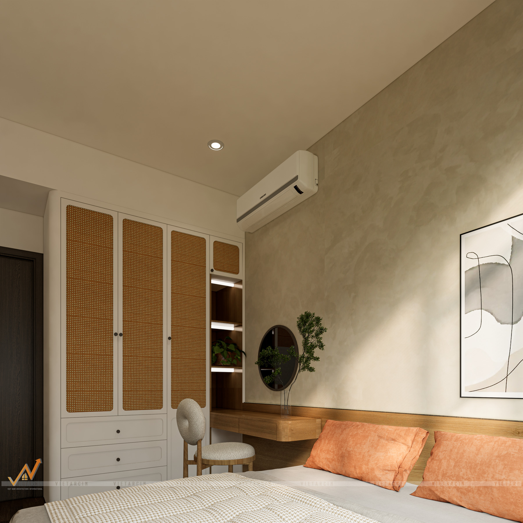 Cải tạo căn hộ 1 PN phong cách Wabi Sabi - Chị Thoa - Quận 12 - 21