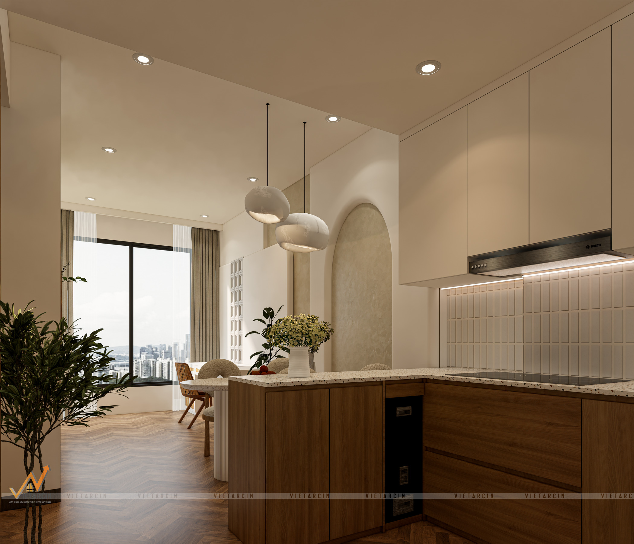 Cải tạo căn hộ 1 PN phong cách Wabi Sabi - Chị Thoa - Quận 12 - 4