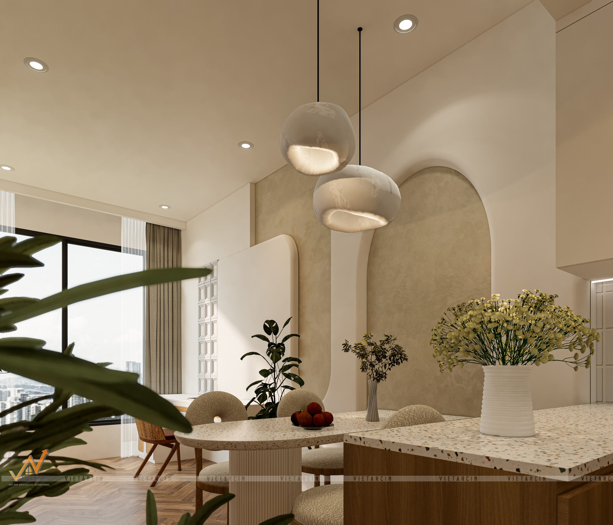 Cải tạo căn hộ 1 PN phong cách Wabi Sabi - Chị Thoa - Quận 12 - 5