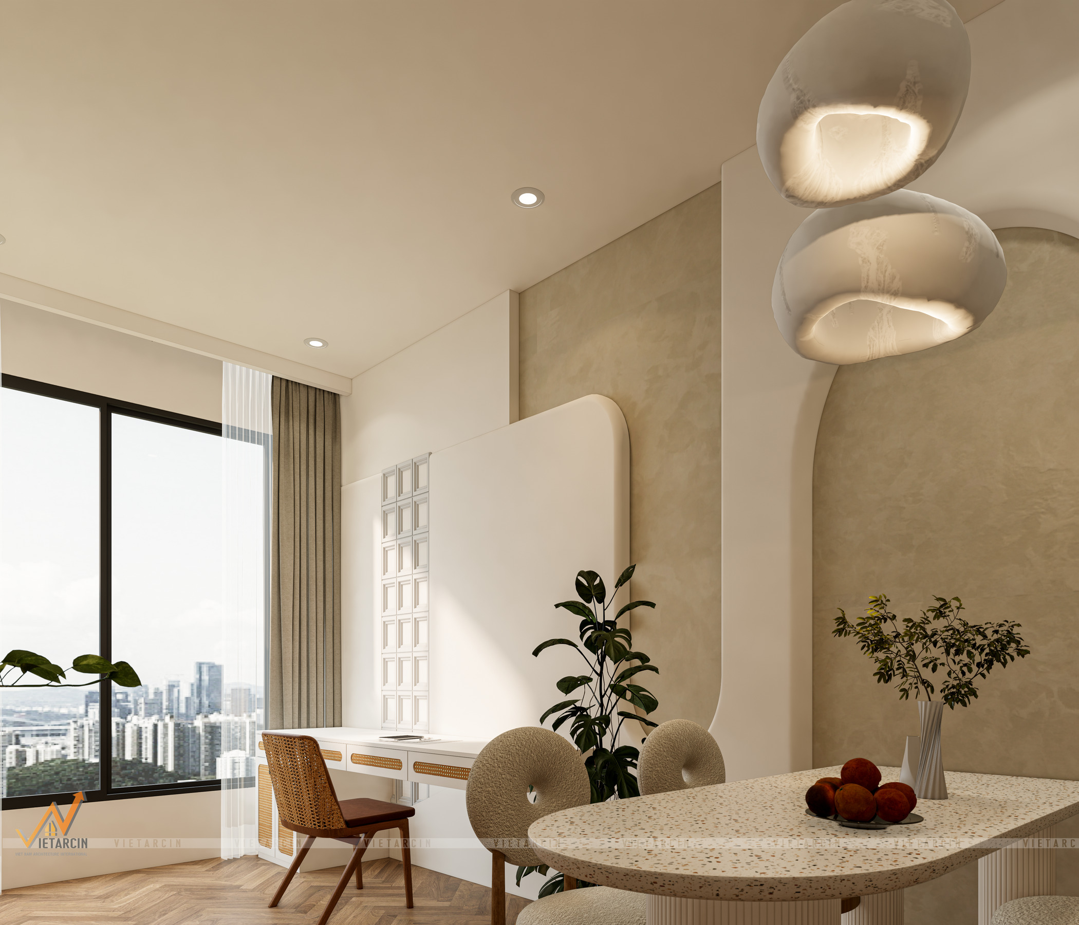 Cải tạo căn hộ 1 PN phong cách Wabi Sabi - Chị Thoa - Quận 12 - 6