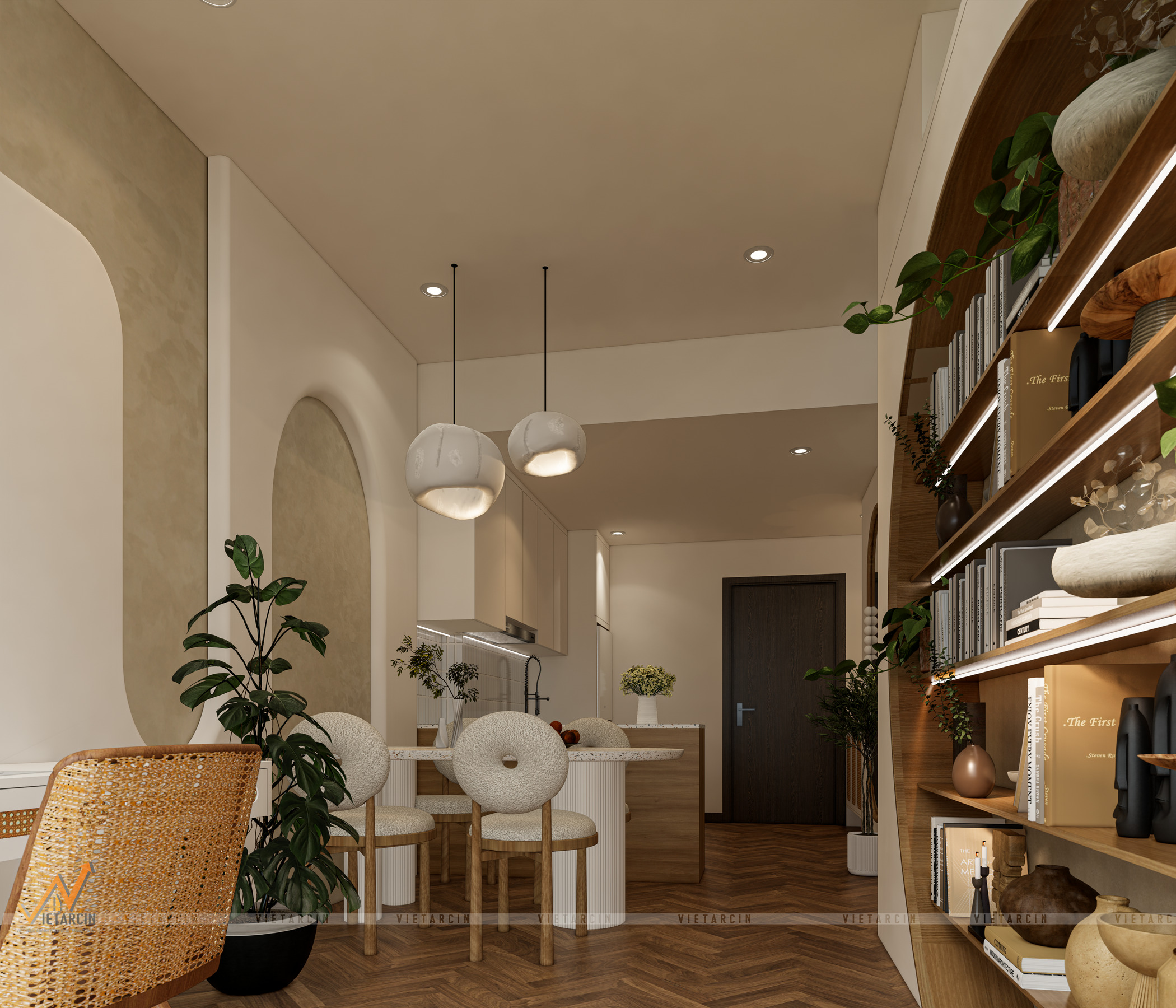 Cải tạo căn hộ 1 PN phong cách Wabi Sabi - Chị Thoa - Quận 12 - 8