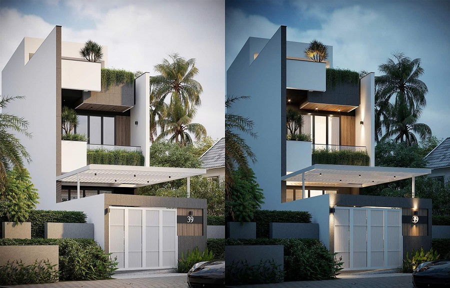 Nhà Phố Hiện Đại 5m Mặt Tiền - Giải Pháp Thẩm Mỹ & Công Năng