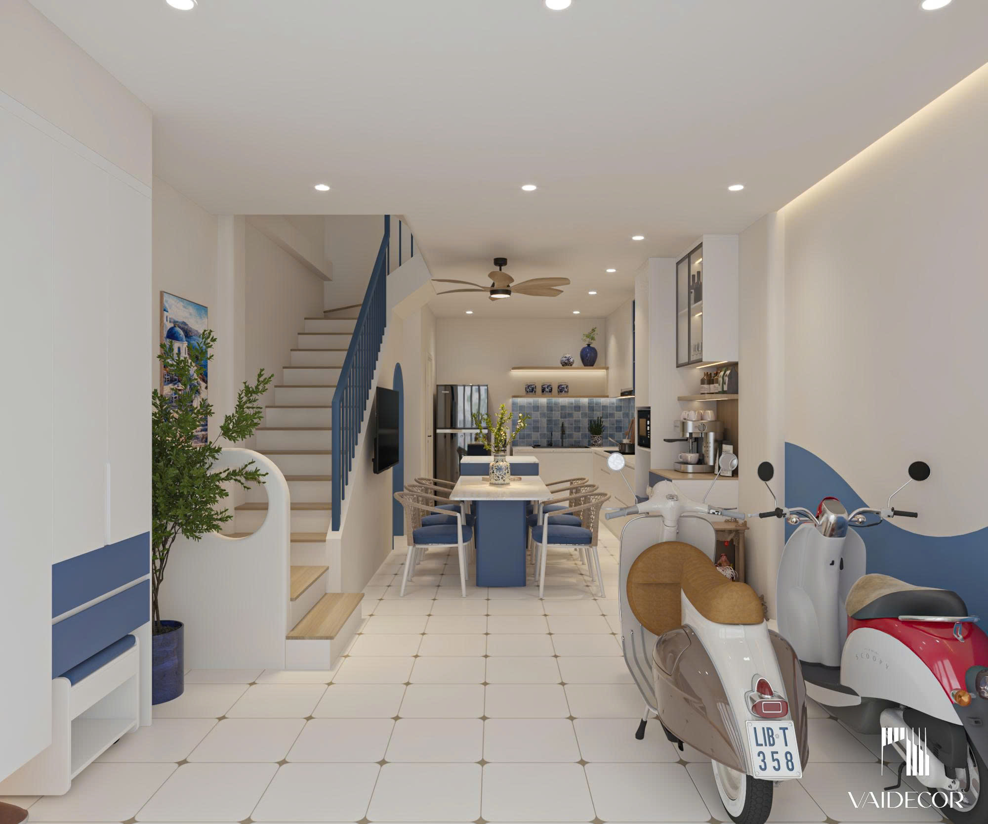 Cải tạo trọn gói nhà phố phong cách Địa Trung Hải - anh Để - Quận 11 4 Cải tạo trọn gói nhà phố phong cách Địa Trung Hải - anh Để - Quận 11-24