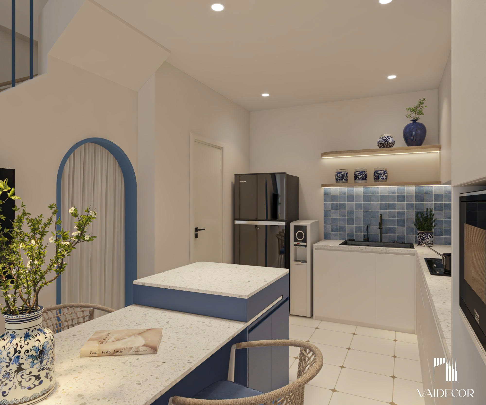 Cải tạo trọn gói nhà phố phong cách Địa Trung Hải - anh Để - Quận 11 6 Cải tạo trọn gói nhà phố phong cách Địa Trung Hải - anh Để - Quận 11-5