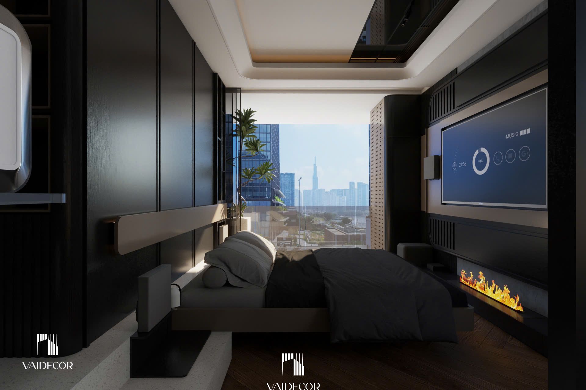Thi công nội thất 2 phòng ngủ 60m2 - anh minh - Quận 1 7 Thi công nội thất 2 phòng ngủ 60m2 - anh minh - Quận 1-4