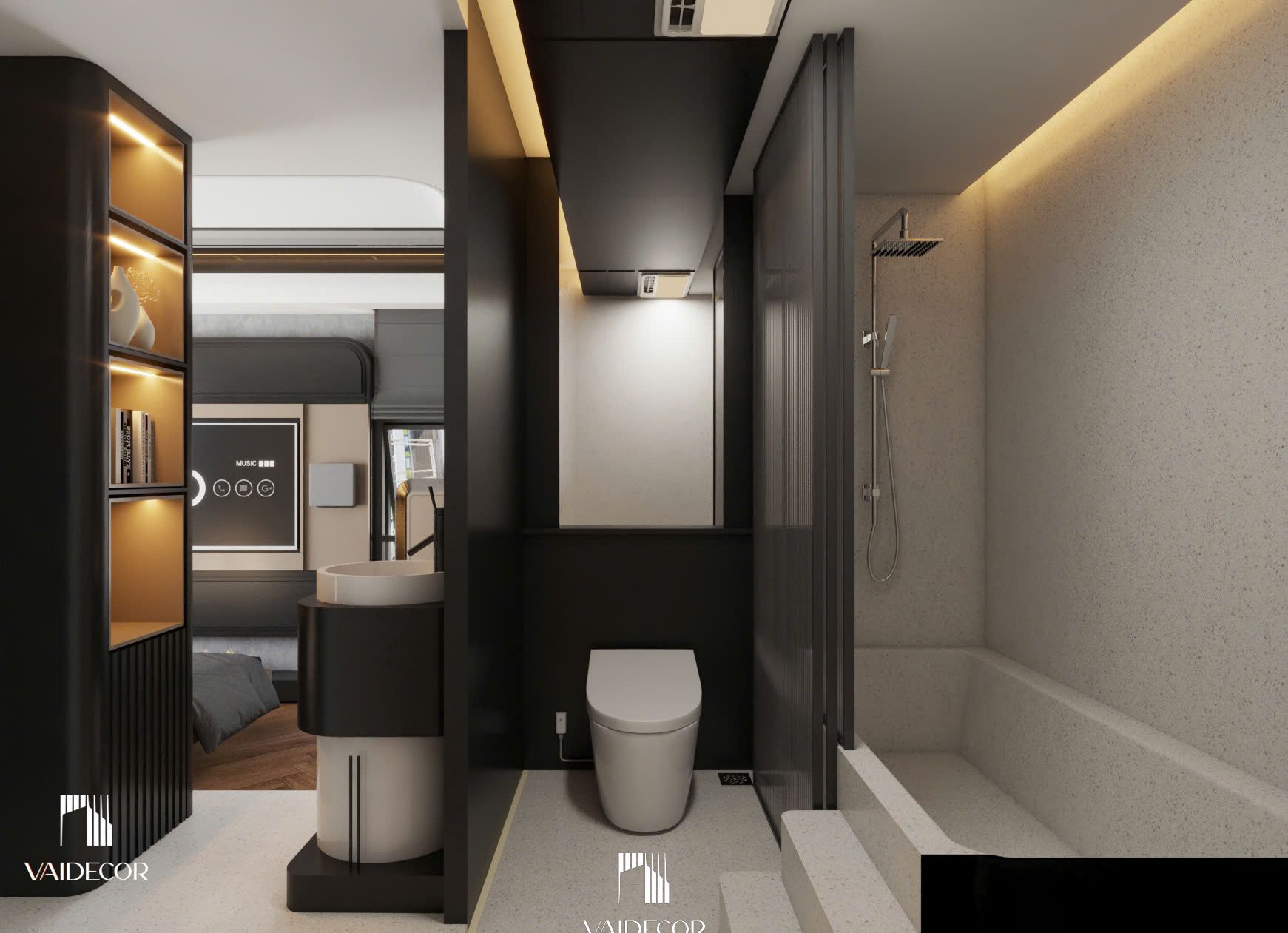 Thi công nội thất 2 phòng ngủ 60m2 - anh minh - Quận 1 12 Thi công nội thất 2 phòng ngủ 60m2 - anh minh - Quận 1-8